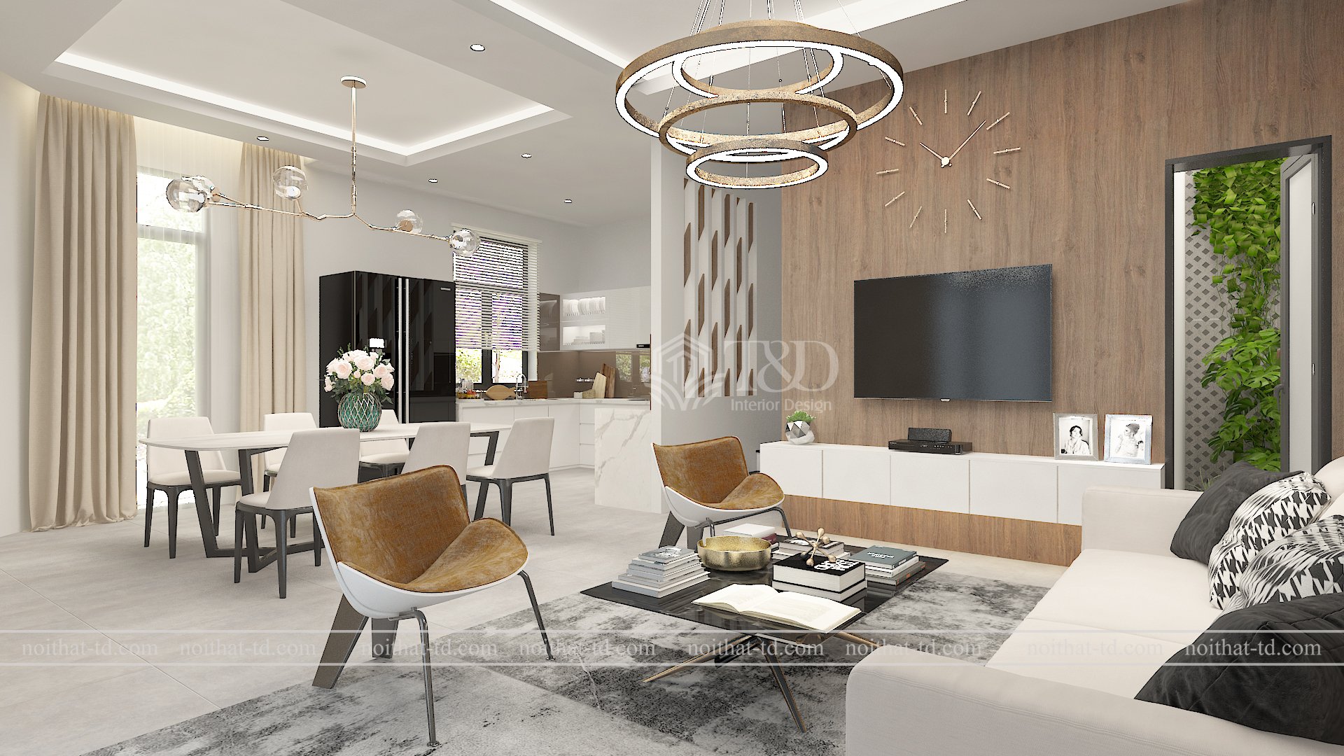 Thiết kế nội thất nhà phố